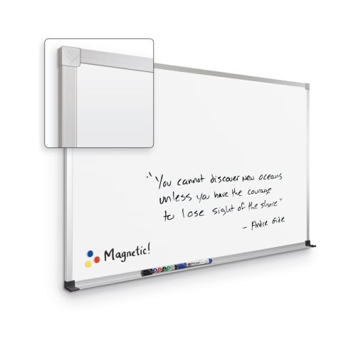 Best-Rite 4' x 5' ABC Porcelain Steel Dry-Erase Markerboard