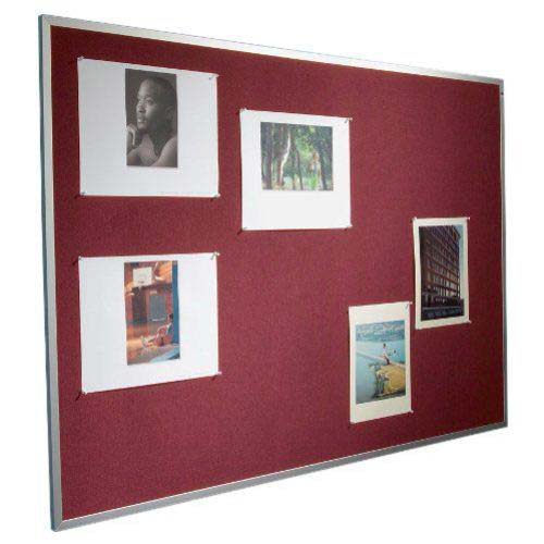 Best-Rite 4' x 5' Fab-Tak Fabric Covered Tackboard with Aluminum Frame