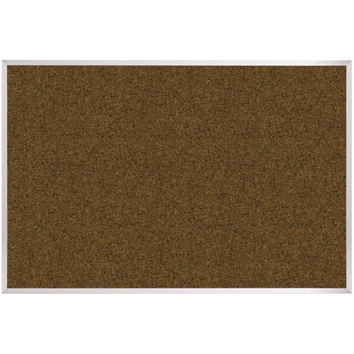 Best-Rite 4' x 5' Splash Cork Bulletin Board with Aluminum Trim