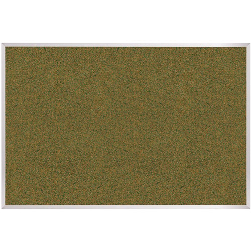 Best-Rite 4' x 5' Splash Cork Bulletin Board with Aluminum Trim