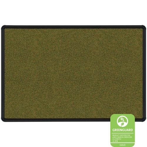 Best-Rite 4' x 6' Splash-Cork Bulletin Board with Black Presidential Trim