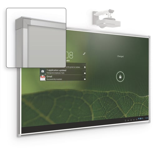 Best-Rite 4' x 6' Gray Interactive Projector Board with Brio Trim