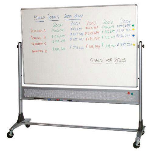 Best-Rite 4' x 6' Platinum Reversible 2-Sided Porcelain Whiteboard with Aluminum Frame