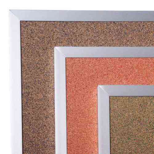 Best-Rite 4' x 6' Splash Cork Bulletin Board with Aluminum Trim