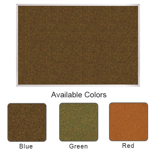 Best-Rite 4' x 6' Splash Cork Bulletin Board with Aluminum Trim