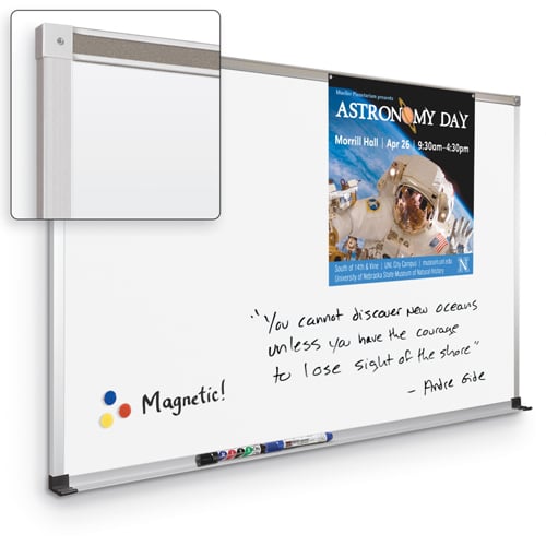 Best-Rite 4' x 8' Porcelain Steel Markerboard with Deluxe Aluminum Trim