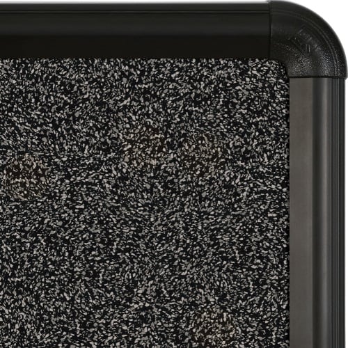 Best-Rite 4' x 8' Rubber-Tak Bulletin Board with Black Presidential Trim