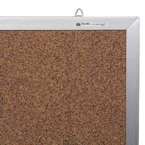 Best-Rite 4' x 8' Splash Cork Bulletin Board with Aluminum Trim