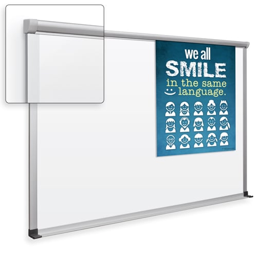 Best-Rite 4' x 8' TuF-Rite ABC Bite Whiteboard with Aluminum Frame