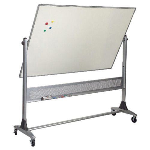 Best-Rite 40" x 30" Platinum Reversible 2-Sided Porcelain Whiteboard with Aluminum Frame