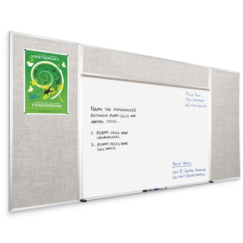 Best-Rite 5' x 12' Type H Combo-Rite Porcelain Whiteboard and Tackboard