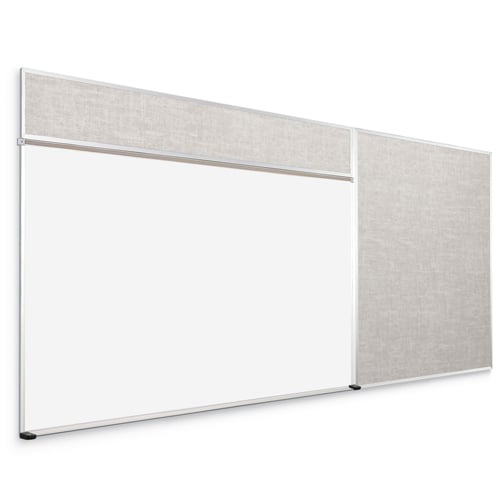 Best-Rite 5' x 6' Type D Combo-Rite Porcelain Whiteboard and Tackboard