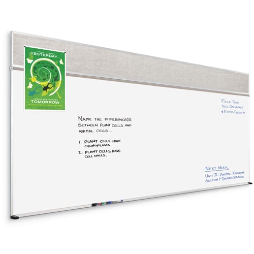 Best-Rite 5' x 8' Type C Combo-Rite Porcelain Whiteboard and Tackboard