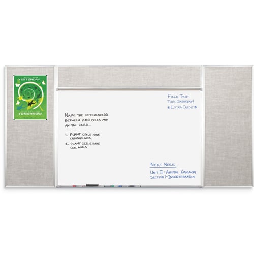 Best-Rite 5' x 8' Type H Combo-Rite Porcelain Whiteboard and Tackboard