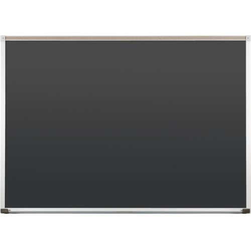 Best-Rite 4' x 5' Black Porcelain Steel Chalkboard with Deluxe Aluminum Trim