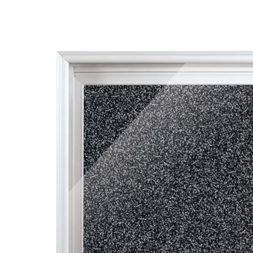 Best-Rite Black Rubber-Tak Economy Enclosed Bulletin Board
