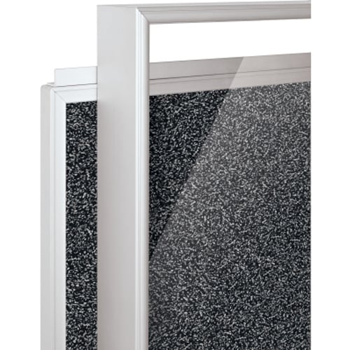 Best-Rite Black Rubber-Tak Economy Enclosed Bulletin Board