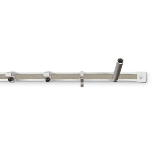 Best-Rite 8' x 2" Ash Colored Cork Bulletin Board Map Rails - 6pk