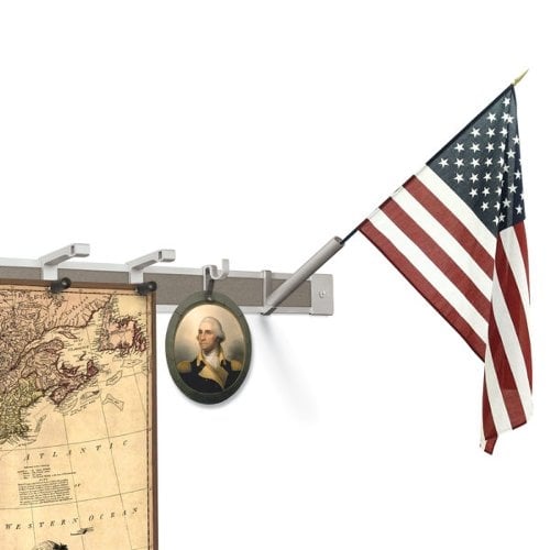 Best-Rite 10' x 2" Ash Colored Cork Bulletin Board Map Rails - 6pk