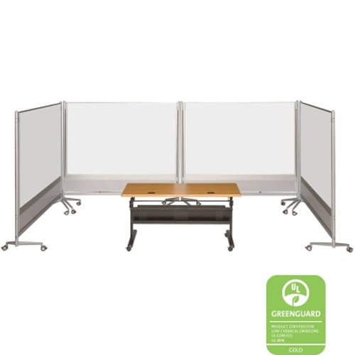 Best-Rite DOC 6' x 6' Divider - Evolution Projection Board / Porcelain Markerboard