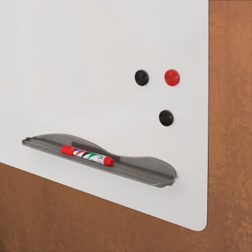 Best-Rite Elemental Frameless Porcelain Steel Whiteboard