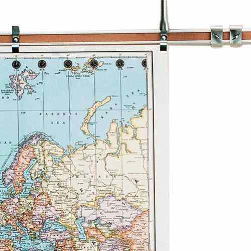 Best-Rite End Stops for Bulletin Board Map Rail