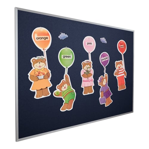 Best-Rite 2' x 3' Fabric Cork-Plate Bulletin Board Tackboard