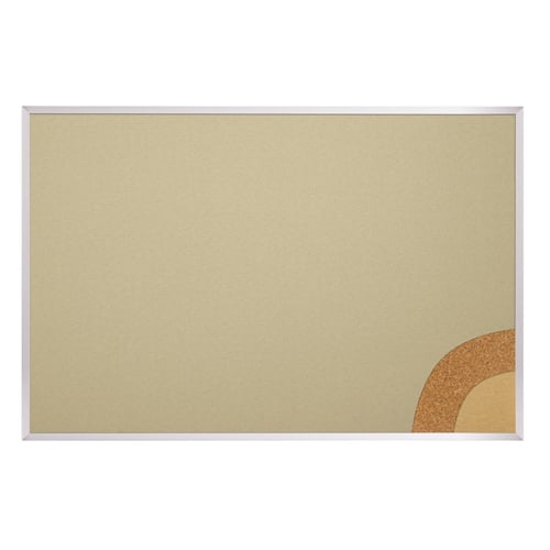 Best-Rite 4' x 10' Fabric Cork-Plate Bulletin Board Tackboard