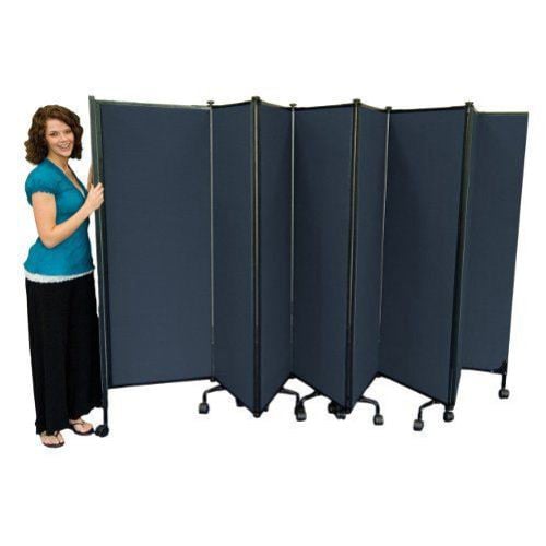 Best-Rite Great Divide 6' Wall System Deep Sea Blue Fabric Starter Set