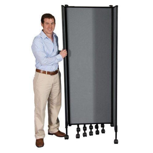 Best-Rite Great Divide 6' Wall System - Medium Gray Fabric Add-On Set