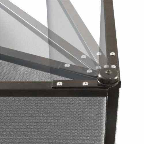 Best-Rite Great Divide 6' Wall System - Medium Gray Fabric Starter Set