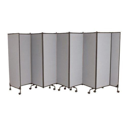 Best-Rite Great Divide 8' Wall System - Medium Gray Fabric Starter Set