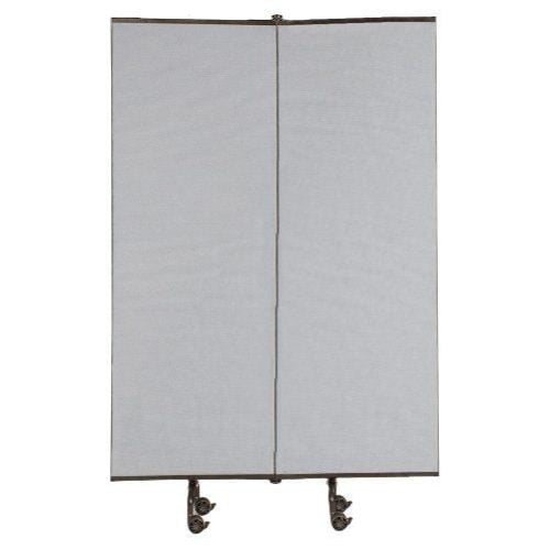 Best-Rite Great Divide 8' Wall System - Medium Gray Fabric Starter Set