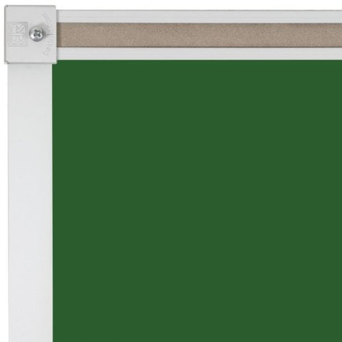 Best-Rite 4' x 5' Green Porcelain Steel Chalkboard with Deluxe Aluminum Trim
