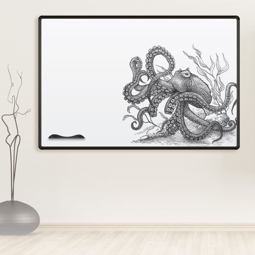 Best-Rite Green-Rite Porcelain Whiteboard with Black Presidential Trim