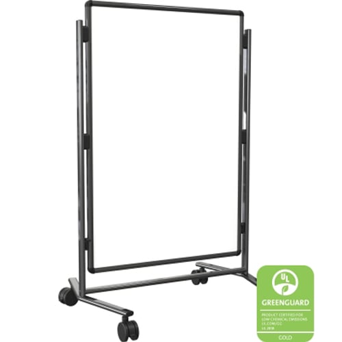 Best-Rite Modifier XV Adjustable Height Easel  - 2 Sided Dura-Rite Whiteboard (Black Frame)
