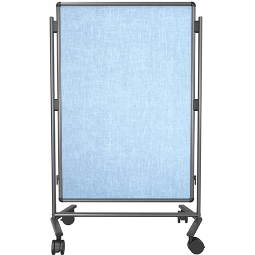 Best-Rite Modifier XV Adjustable Height Easel  - 2 Sided Vinyl Bulletin Board (Black Frame)