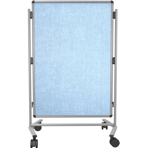 Best-Rite Modifier XV Adjustable Height Easel  - 2 Sided Vinyl Bulletin Board (Silver Frame)