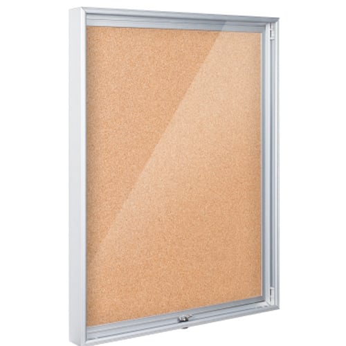 Best-Rite Natural Cork Economy Enclosed Bulletin Board