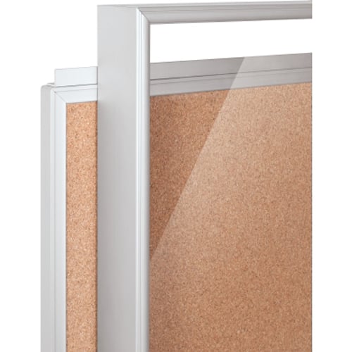 Best-Rite Natural Cork Economy Enclosed Bulletin Board