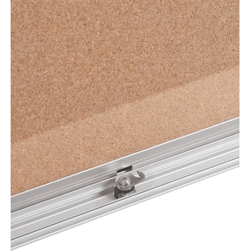 Best-Rite Natural Cork Economy Enclosed Bulletin Board