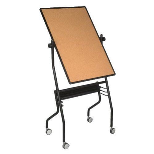 Best-Rite Nester Reversible Porcelain Markerboard - Cork Board Easel