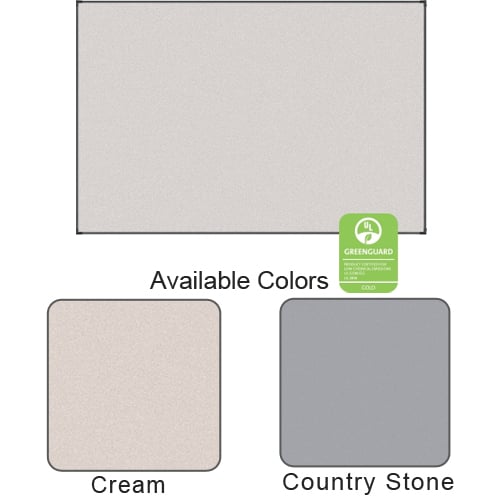 Best-Rite Pebbles Vinyl Bulletin Board with Black Ultra Trim