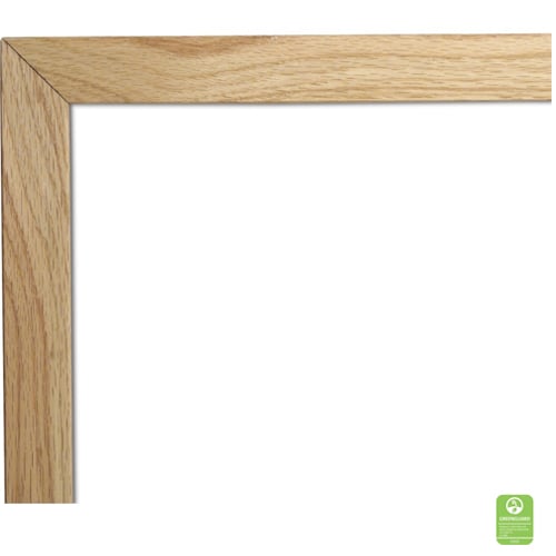 Best-Rite Porcelain Steel Markerboard with Oak Wood Trim