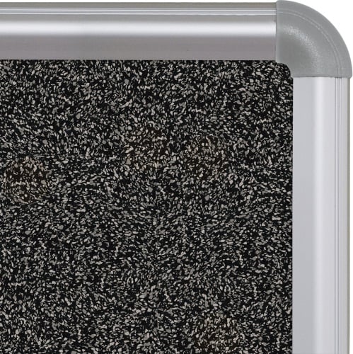 Best-Rite 2' x 3' Rubber-Tak Bulletin Board with Silver Presidential Trim