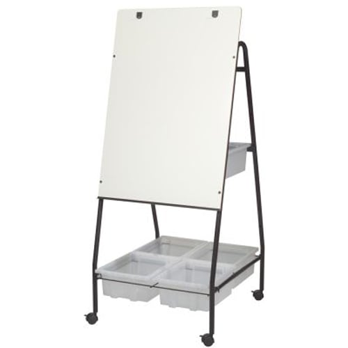 Best-Rite Storage Wheasel Mobile Easel - Unframed Melamine Surface