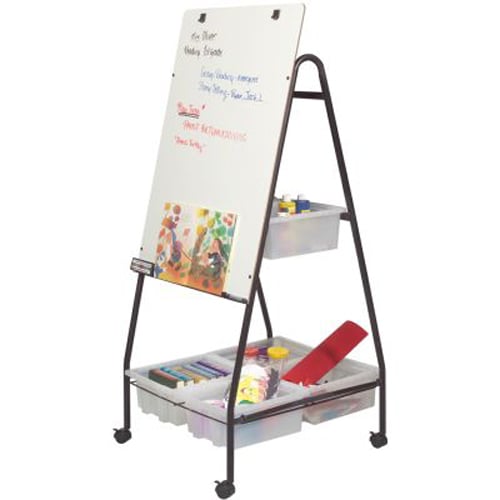 Best-Rite Storage Wheasel Mobile Easel - Unframed Melamine Surface