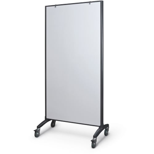 Best-Rite Trek Whiteboard  Mobile Room Divider with Flipchart Hooks