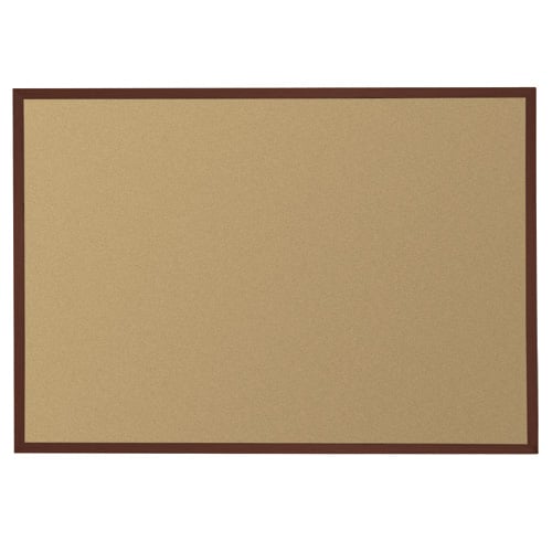 Best-Rite 4' x 6' Valu-Tak Bulletin Board with Mahogany Frame