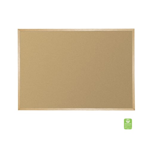 Best-Rite Valu-Tak Bulletin Board with Oak Frame